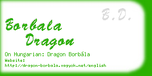 borbala dragon business card